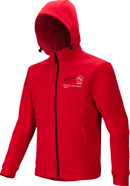 Racer Mx Fleece Hoodie - Bright Red - Small 3800125-3010-S