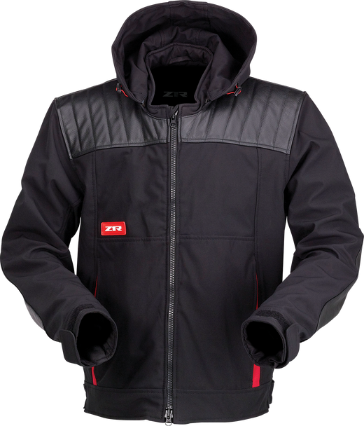 Z1R Armored Jacket - Black/Red - Large