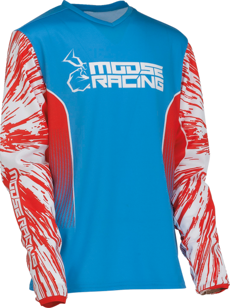 Moose Racing Youth Agroid Jersey - Red/White/Blue - Xs 2912-2261