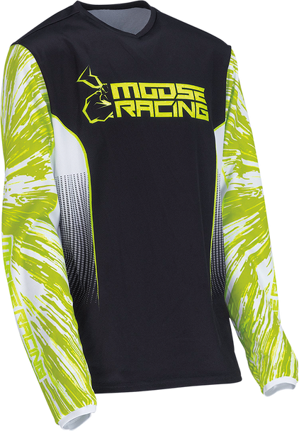 Moose Racing Youth Agroid Jersey - Hi-Vis/Black - Xs 2912-2271