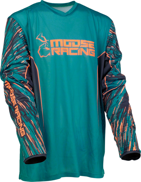 Moose Racing Youth Agroid Vented Jersey - Blue/Orange - Xl 2912-2333