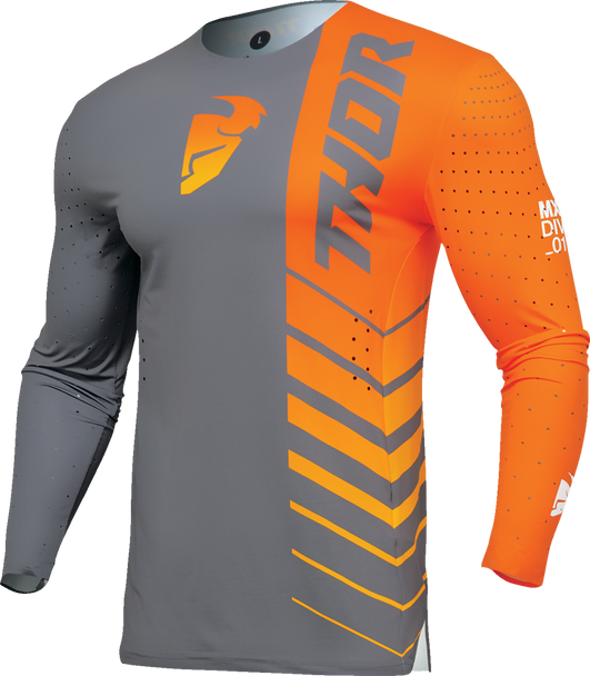 Thor Prime Analog Jersey - Charcoal/Orange - Large