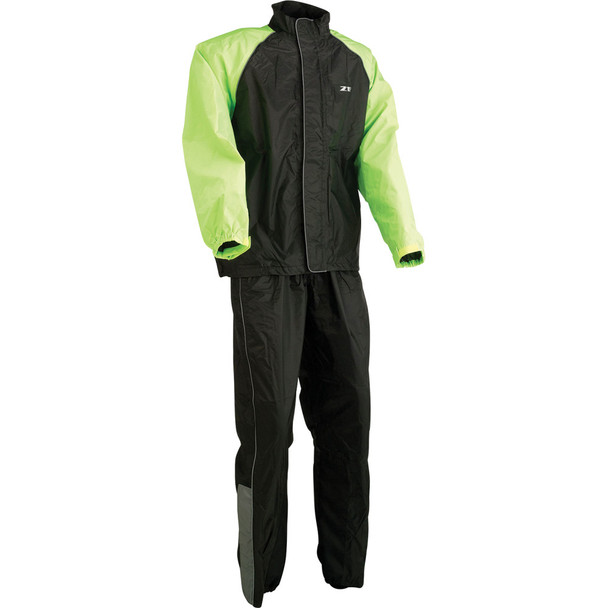Z1R 2-Piece Rainsuit - Black/Hi-Vis - 2Xl