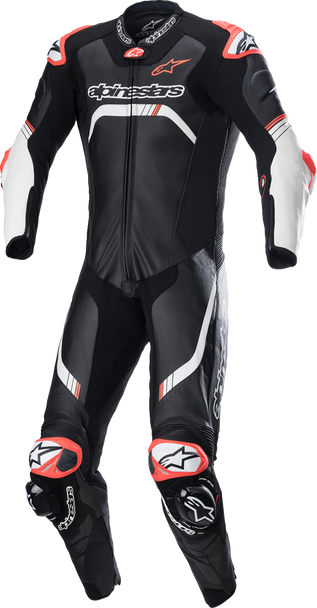 Gp Tech V4 Leather Suit - Black/White - Us 42 / Eu 52 3156822-12-52