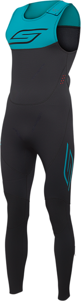 Slippery Breaker Wetsuit & Jacket - Black/Aqua - Xl