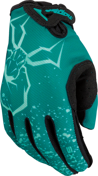 Moose Racing Youth Sx1 Gloves - Teal - Large 3332-1761