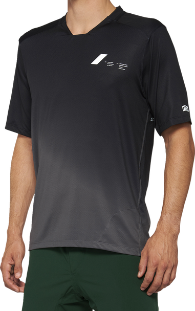 100% Celium Jersey - Short-Sleeve - Black/Charcoal - Small 40011-00000