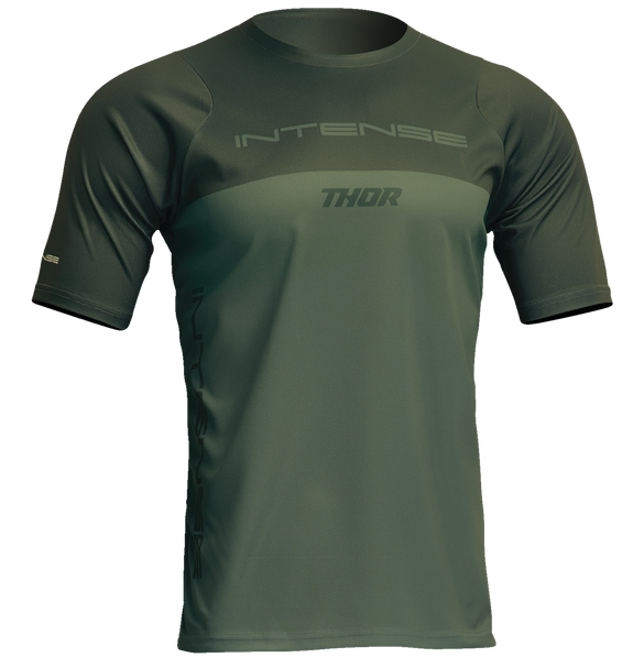 Thor Intense Assist Censis Short-Sleeve Jersey - Forest Green - Xl
