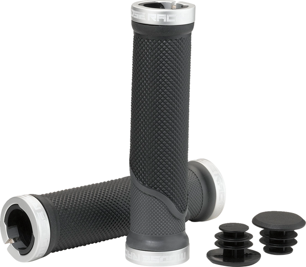 Moose Racing Mountain Bike Lock-On Grips - Black/Gray - 130 Mm Pro-627Ep