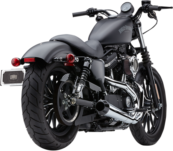 Cobra 2-Into-1 El Diablo Exhaust System - Chrome - 4" 6472 Cobra 2-Into-1 El Diablo Exhaust System - Chrome - 4" 6472