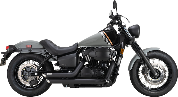 Shortshots Staggered Exhaust System - Black 48319