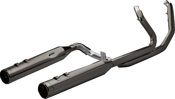 2-Into-2 Dominator Exhaust System With 4-1/2" Mufflers - Eclipse With Klassic Tip - M8 201500