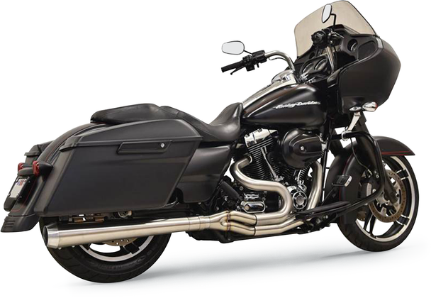 Bassani Xhaust 2:1 Exhaust - Stainless Steel - Megaphone 1F11Ss