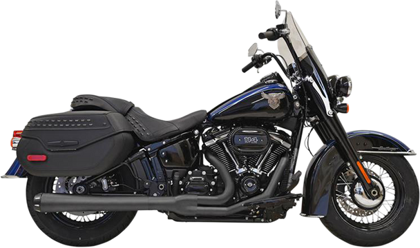 Bassani Xhaust 2-Into-1 Road Rage Exhaust System - Black 1S91Rb