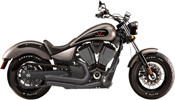 Bassani Xhaust Pro-Street Exhaust - Black - Turnout 6V23Db
