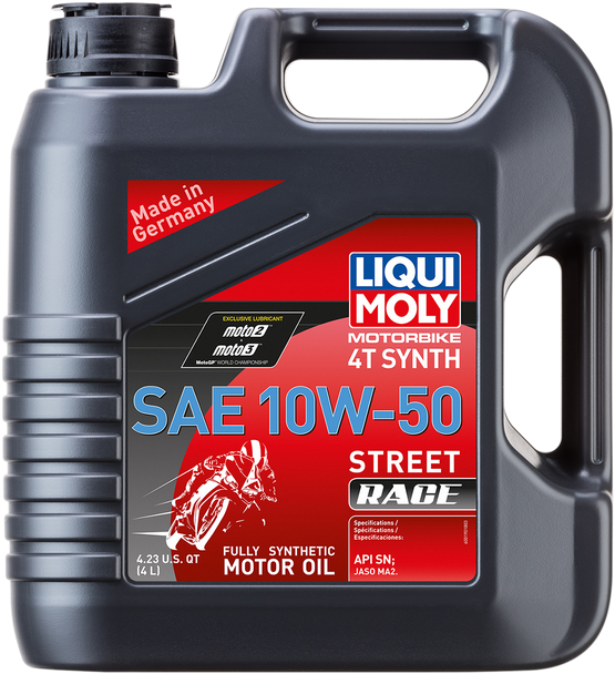 Liqui Moly Street Race Synthetic 4T Oil - 10W-50 - 4L 20068