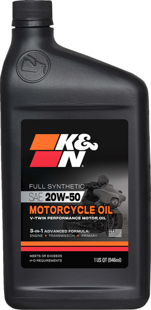 K & N Synthetic Engine Oil - 20W50 - 1 U.S. Quart 108063