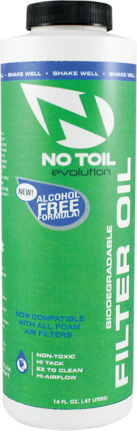 No Toil Air Filter Oil - 16 U.S. Fl Oz. Ev101