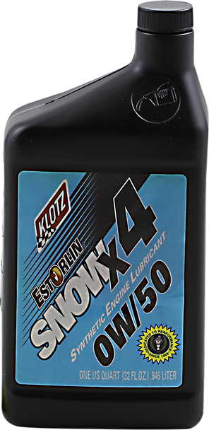 Klotz Oil X4 Snow Oil - 0W-50 - 1 U.S. Quart Ke850