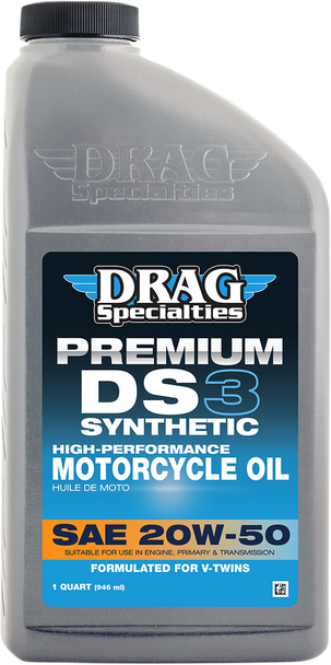 Drag Specialties Oil Ds3 Synthetic Engine Oil - 20W-50 - 1 U.S. Quart