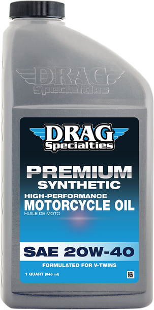 Drag Specialties Oil Synthetic Engine Oil - 20W-40 - 1 U.S. Quart