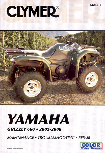 Clymer Manual - Yamaha Grizzly 660 '02-'08 Cm2852