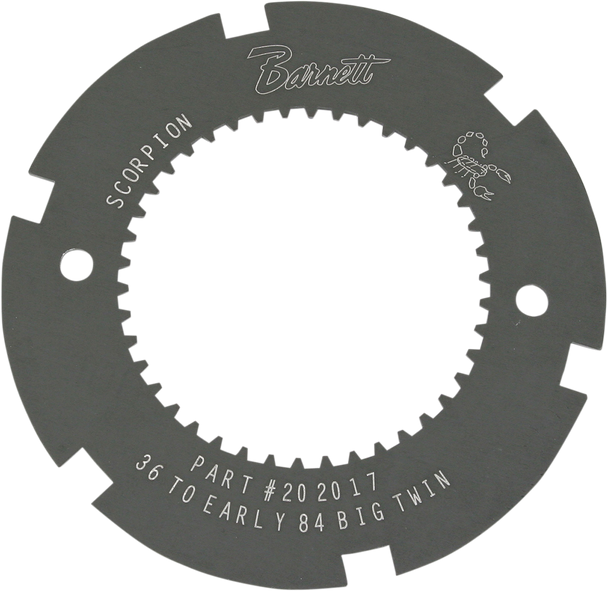 Barnett Lock Plate - Clutch Basket - Scorpion - '36-'84 Harley-Davidson 638-30-80036