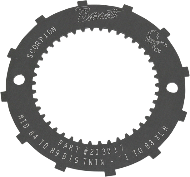 Barnett Lock Plate - Clutch Basket - Scorpion - '71-'83 Xl/'86-'89 Fxr/Softail/Touring 638-30-80086