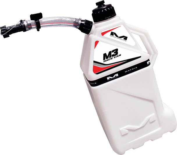 M3 Utility Can - 4 Gal - White/Black M3-101