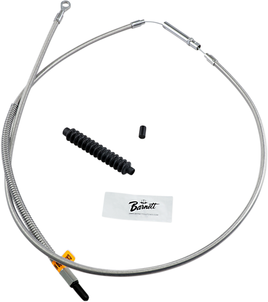 Barnett High-Efficiency Stainless Steel Clutch Cable For Harley-Davidson - +10" 102-30-10005-10