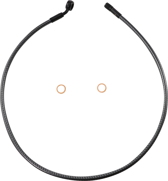 Magnum Shielding Brake Line - Front - 12 Mm - 35 - 34" - Karbonfibr As778134
