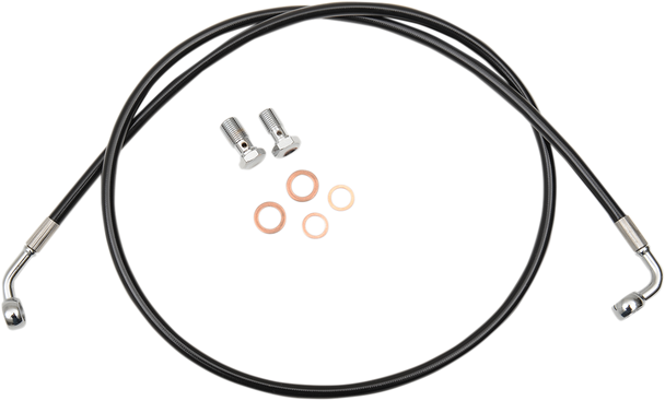 La Choppers Brake Line - 12" - 14" Ape Hanger Handlebars - Black La-8210B13B