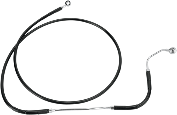 Drag Specialties Brake Line - Front - Black - +6" Abs