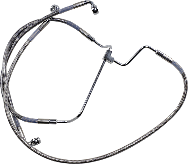 Drag Specialties Brake Line - +4" - Stainless Steel