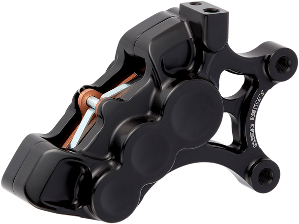 Arlen Ness 6-Piston Caliper - Front Right - Black - 14" 02-213 Arlen Ness 6-Piston Caliper - Front Right - Black - 14" 02-213