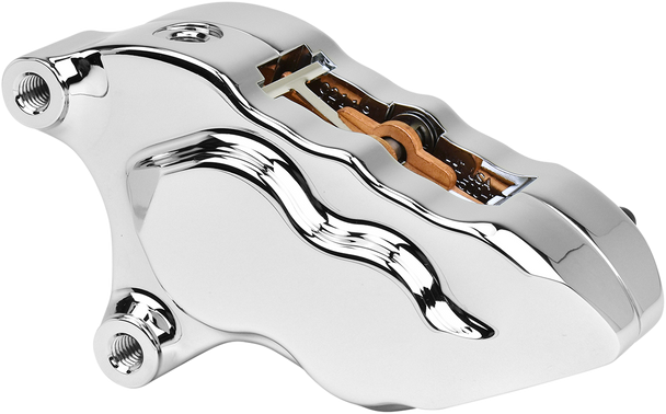 Hawg Halters 4-Piston Caliper - Front - Chrome Lhscc5018