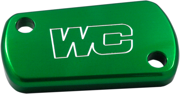 Works Connection Rear Billet Brake Cover - Green - Kawasaki/Suzuki 21-618