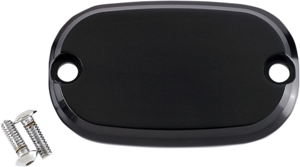 Joker Machine Master Cylinder Cover - Smooth - Black - 99-17 08-01Sb