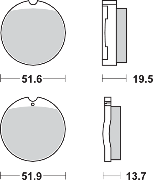 Sbs Hf Brake Pads - Honda Cb 501Hf