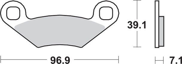 Sbs Hf Brake Pads - Sportsman 642Hf