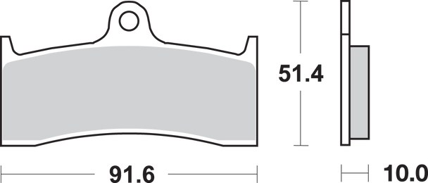 Sbs Hf Brake Pads - Yzf 750 729Hf