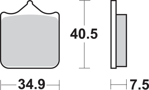 Sbs Hs Brake Pads - Ktm/Husqvarna - 762Hs 762Hs