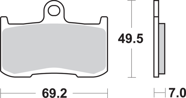 Sbs Dual Carbon Brake Pads - Nsr250R 782Dc