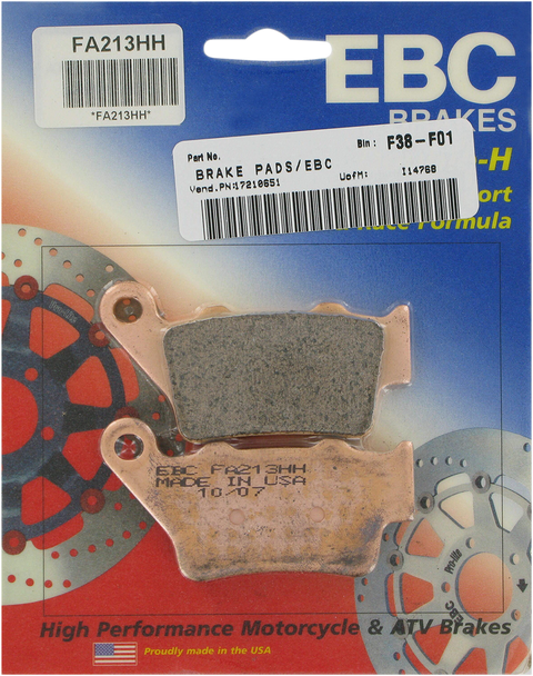 Ebc Hh Brake Pads Fa213Hh