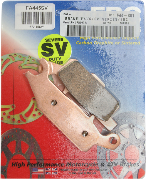 Ebc Sv Severe Duty Brake Pads - Fa445Sv Fa445Sv