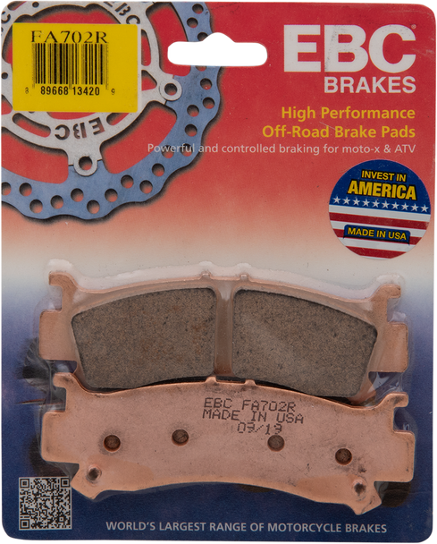 Ebc Sintered "R" Brake Pads Fa702R