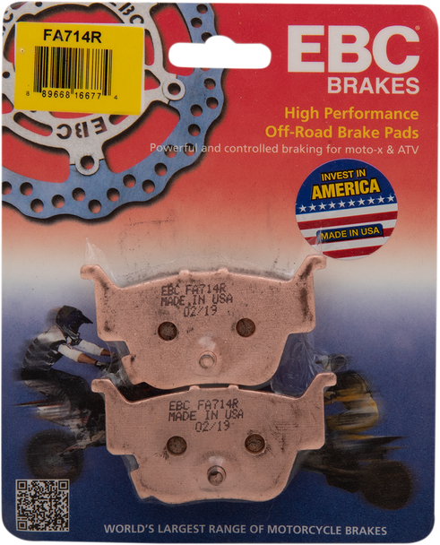 Ebc Sintered "R" Brake Pads Fa714R
