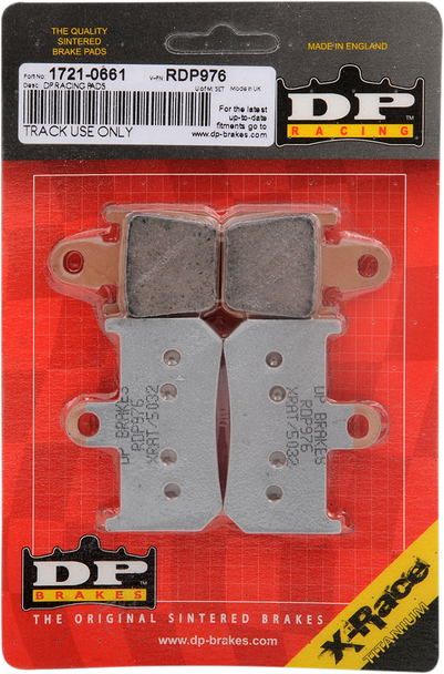 Dp Brakes Rdp Racing Brake Pads - Yzf 1000 R Rdp976