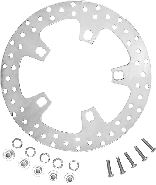 Coastal Moto Brake Rotor - 11.5" - Front - Polished - '00-'07 Touring Cm-Fr-115P