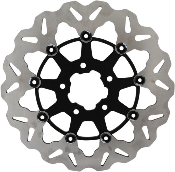 Galfer Wave Brake Rotor - Black Carrier Df680Cw-B